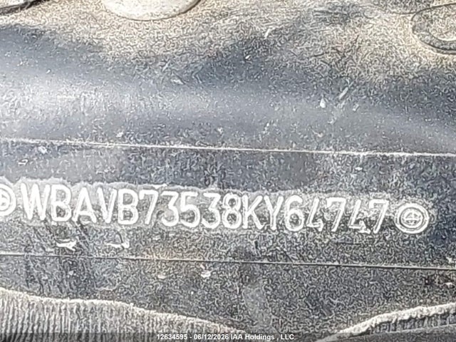 Aukcja sprzedaży 2008 Bmw 335i, vin: WBAVB73538KY64747, numer aukcji: 12634595
