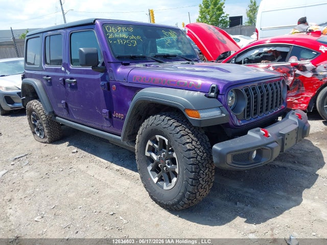 12634603 :رقم المزاد ، 1C4PJXFN9TW197551 vin ، 2026 Jeep Wrangler Rubicon مزاد بيع