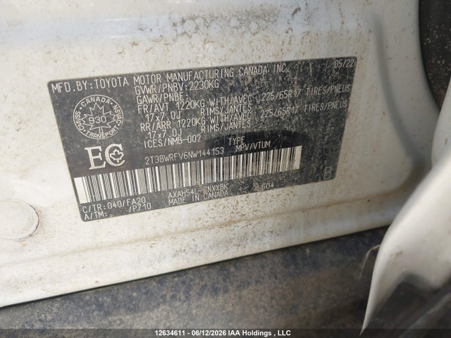 Toyota RAV4 LE 2022 2T3BWRFV6NW144153 Image 18
