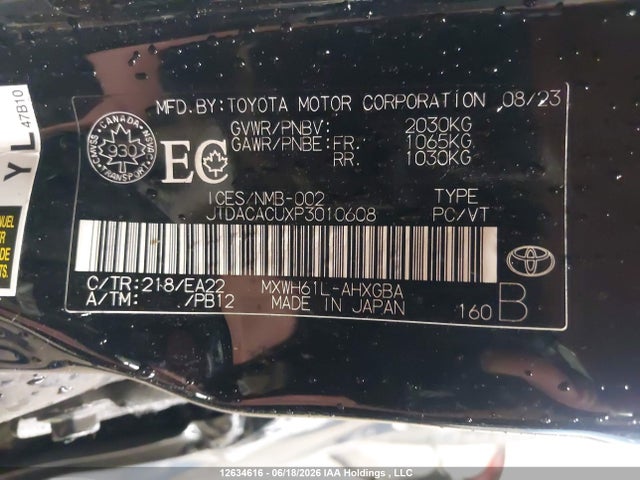 2023 Toyota Prius Prime Se/xse/xse Premium მანქანა იყიდება აუქციონზე, vin: JTDACACUXP3010608, აუქციონის ნომერი: 12634616