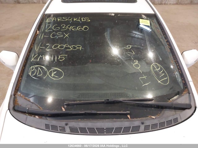 12634660 :رقم المزاد ، 2HHFD5F72BH200907 vin ، 2011 Acura Csx Technology مزاد بيع