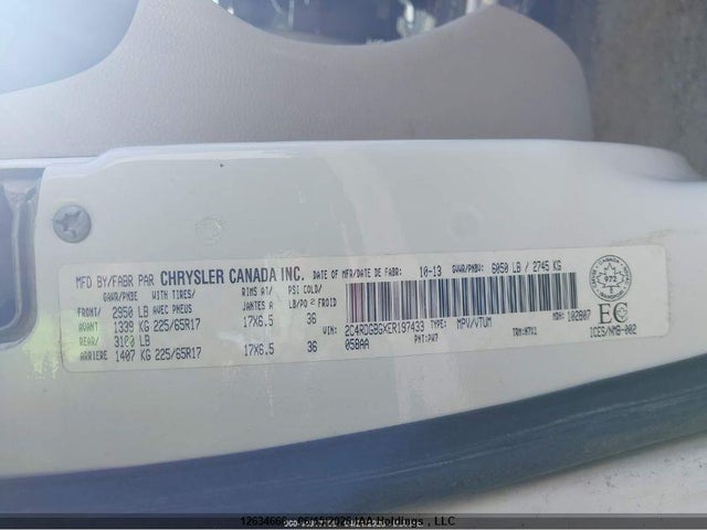 12634666 :رقم المزاد ، 2C4RDGBGXER197433 vin ، 2014 Dodge Grand Caravan Se/sxt مزاد بيع