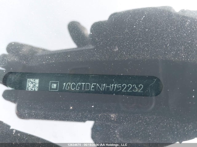 12634670 :رقم المزاد ، 1GCGTDEN1H1152232 vin ، 2017 Chevrolet Colorado Z71 مزاد بيع