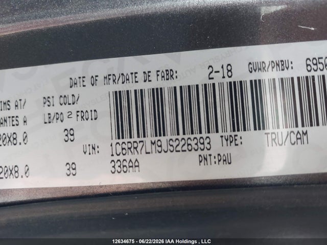 Dodge RAM 1500 2018 1C6RR7LM9JS226393 Image 19