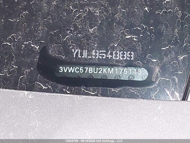 Aukcja sprzedaży 2019 Volkswagen Jetta S/se/r-line, vin: 3VWC57BU2KM175113, numer aukcji: 12634709