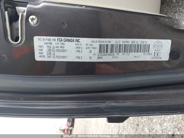 Aukcja sprzedaży 2017 Dodge Grand Caravan Cvp/sxt, vin: 2C4RDGBG6HR883392, numer aukcji: 12634717