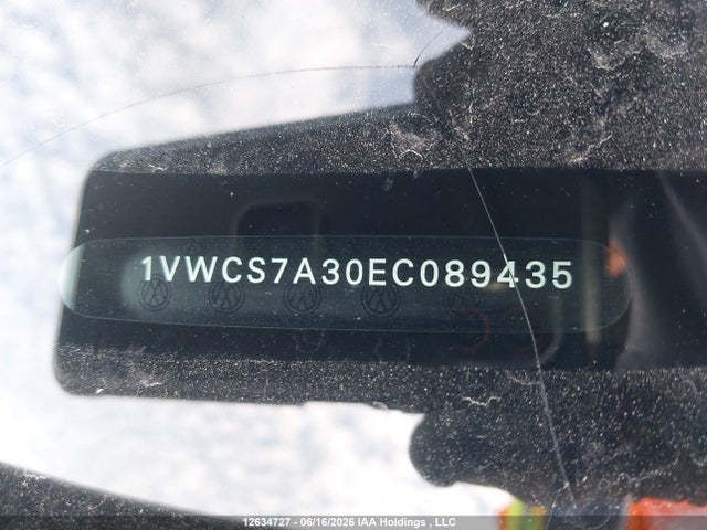 Volkswagen PASSAT SEL 2014 1VWCS7A30EC089435 Image 18