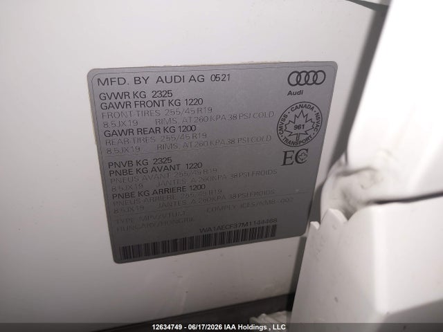 Audi Q3 Komfort 45 2021 WA1AECF37M1144468 Image 18