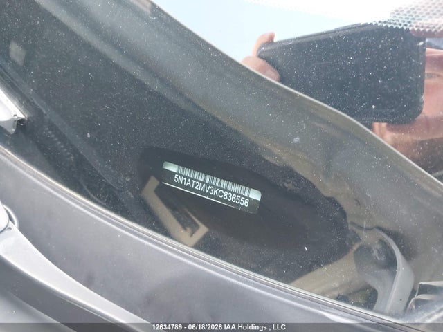 5N1AT2MV3KC836556 Nissan Rogue S/sl/sv