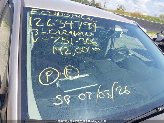 12634799 :رقم المزاد ، 2C4RDGBG4DR751306 vin ، 2013 Dodge Grand Caravan Se/sxt مزاد بيع