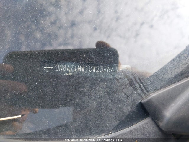 2012 Nissan Murano Le მანქანა იყიდება აუქციონზე, vin: JN8AZ1MW1CW239643, აუქციონის ნომერი: 12634809