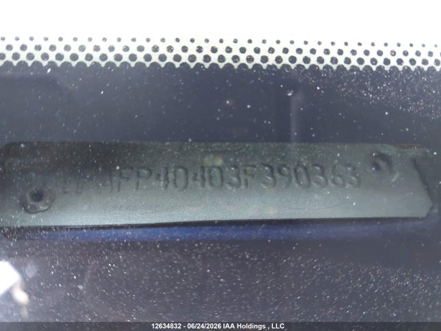 2003 Ford Mustang მანქანა იყიდება აუქციონზე, vin: 1FAFP40403F390363, აუქციონის ნომერი: 12634832