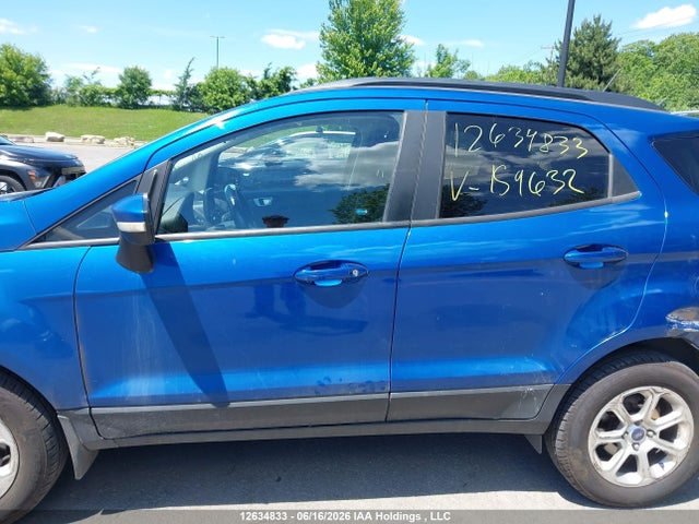 12634833 :رقم المزاد ، MAJ6P1ULXJC159632 vin ، 2018 Ford Ecosport Se مزاد بيع