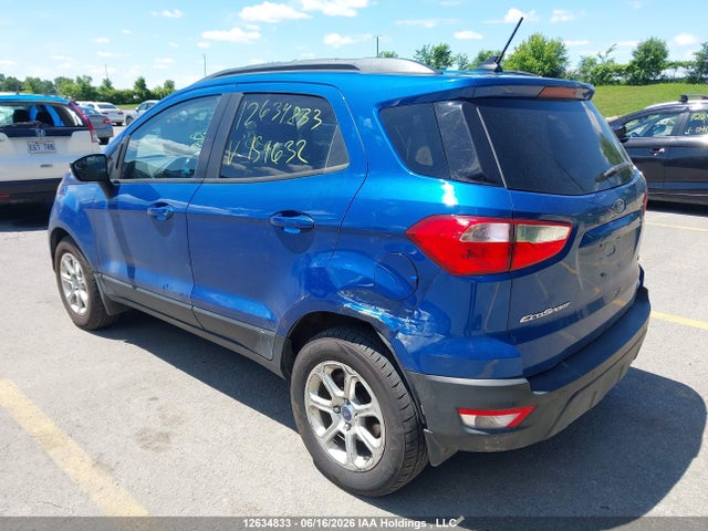 12634833 :رقم المزاد ، MAJ6P1ULXJC159632 vin ، 2018 Ford Ecosport Se مزاد بيع