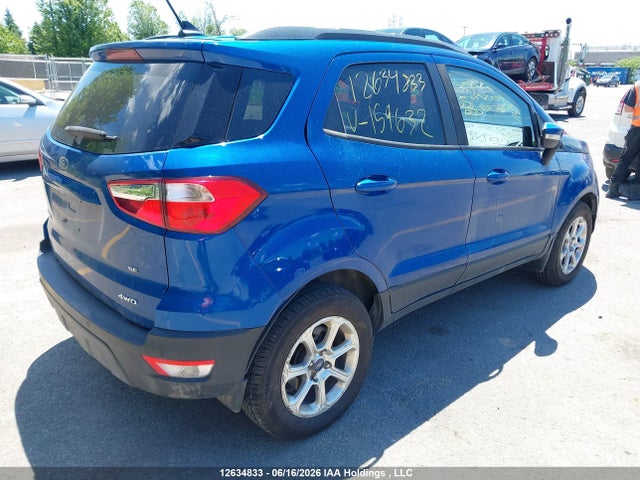 12634833 :رقم المزاد ، MAJ6P1ULXJC159632 vin ، 2018 Ford Ecosport Se مزاد بيع