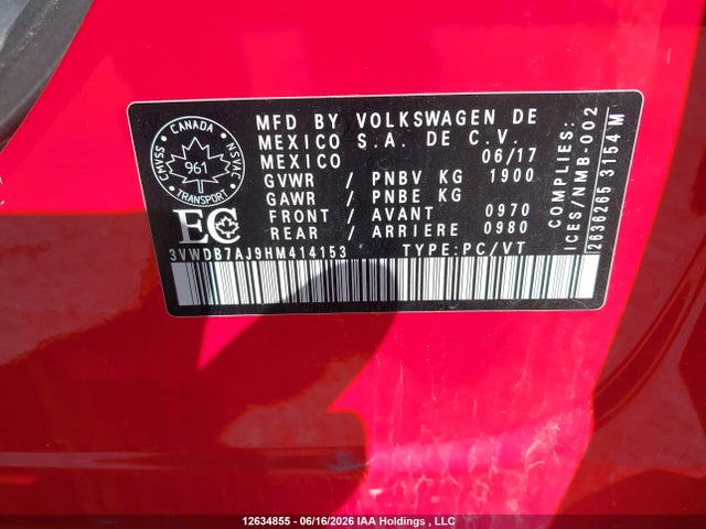 Volkswagen JETTA SE 2017 3VWDB7AJ9HM414153 Image 18