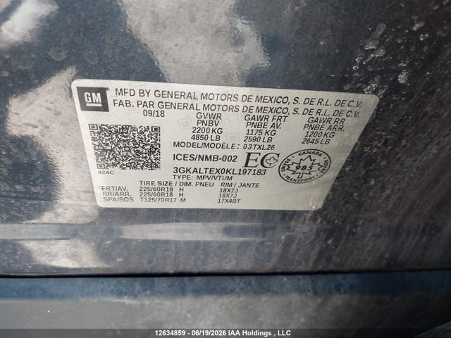 GMC Terrain Sle 2019 3GKALTEX0KL197183 Image 9