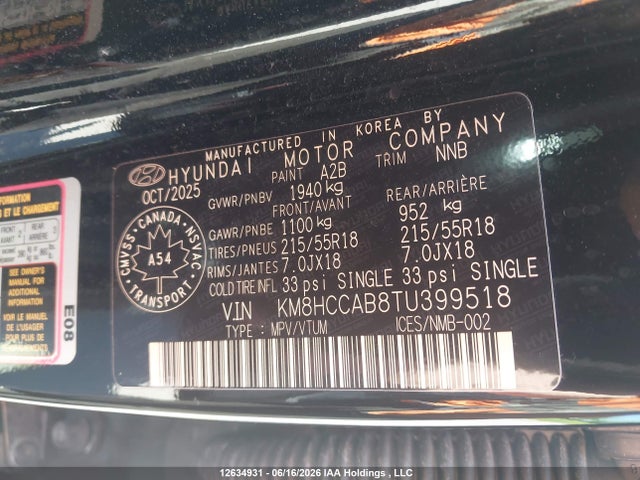 KM8HCCAB8TU399518 Hyundai Kona Preferred-trend
