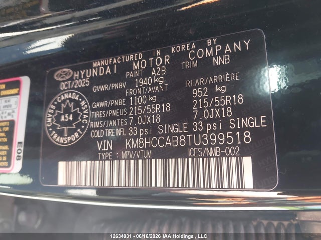 KM8HCCAB8TU399518 Hyundai Kona Preferred-trend