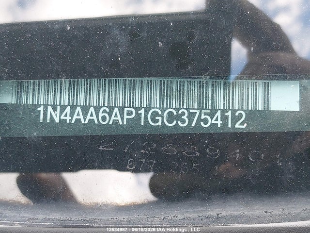 1N4AA6AP1GC375412 Nissan Maxima 3.5s/sv/sl/sr/plat