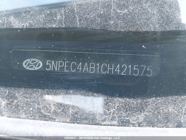 12635021 :رقم المزاد ، 5NPEC4AB1CH421575 vin ، 2012 Hyundai Sonata 2.0t Limited مزاد بيع