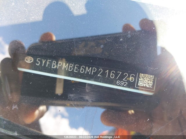 Toyota COROLLA LE 2021 5YFBPMBE6MP216726 Image 18