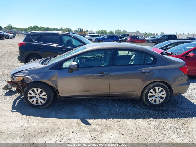 2012 Honda Civic Lx მანქანა იყიდება აუქციონზე, vin: 2HGFB2F42CH013974, აუქციონის ნომერი: 12635040