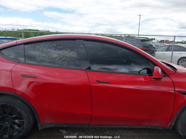 12635050 :رقم المزاد ، 7SAYGDEE9PF691666 vin ، 2023 Tesla Model Y Long Range مزاد بيع