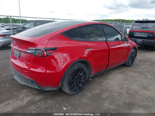 12635050 :رقم المزاد ، 7SAYGDEE9PF691666 vin ، 2023 Tesla Model Y Long Range مزاد بيع