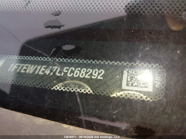 2020 Ford F150 Supercrew მანქანა იყიდება აუქციონზე, vin: 1FTEW1E47LFC68292, აუქციონის ნომერი: 12635071