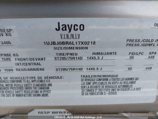 Jayco Jayflight 2020 1UJBJ0BR6L17X0218 Image 13