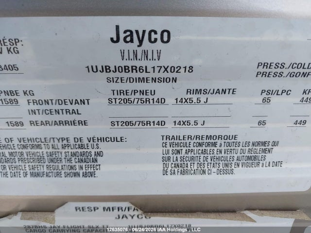 Jayco Jayflight 2020 1UJBJ0BR6L17X0218 Image 14