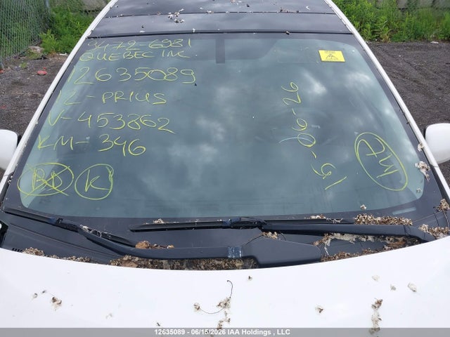 Aukcja sprzedaży 2012 Toyota Prius, vin: JTDKN3DU4C5453862, numer aukcji: 12635089