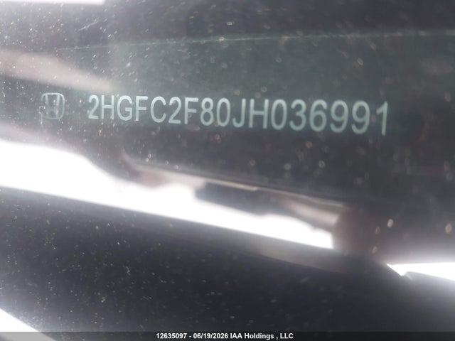 2HGFC2F80JH036991 Honda CIVIC EX