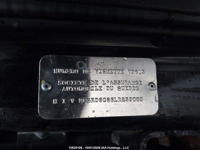 Продажа на аукционе авто 2020 Dodge Grand Caravan Sxt, vin: 2C4RDGCG6LR259003, номер лота: 12635106