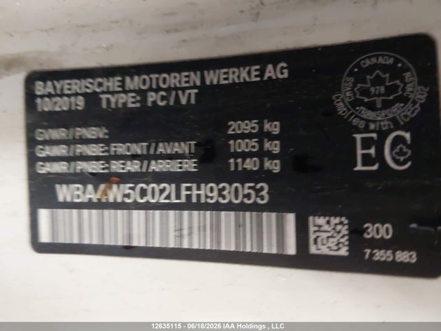 BMW 430i Xdrive 2020 WBA4W5C02LFH93053 Image 18
