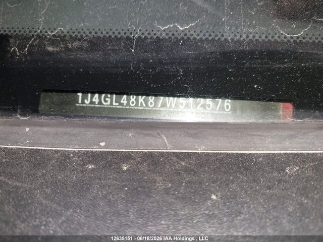 12635151 :رقم المزاد ، 1J4GL48K87W512576 vin ، 2007 Jeep Liberty Sport مزاد بيع