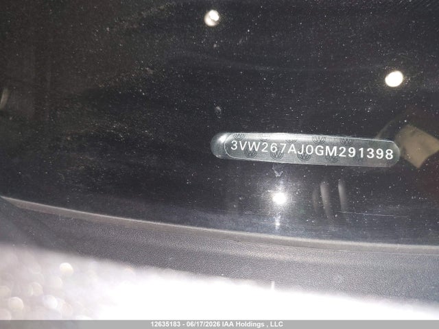 Продажа на аукционе авто 2016 Volkswagen Jetta S, vin: 3VW267AJ0GM291398, номер лота: 12635183