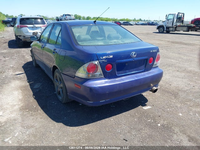 2001 Lexus Is 300 300 მანქანა იყიდება აუქციონზე, vin: JTHBD182910004962, აუქციონის ნომერი: 12611274