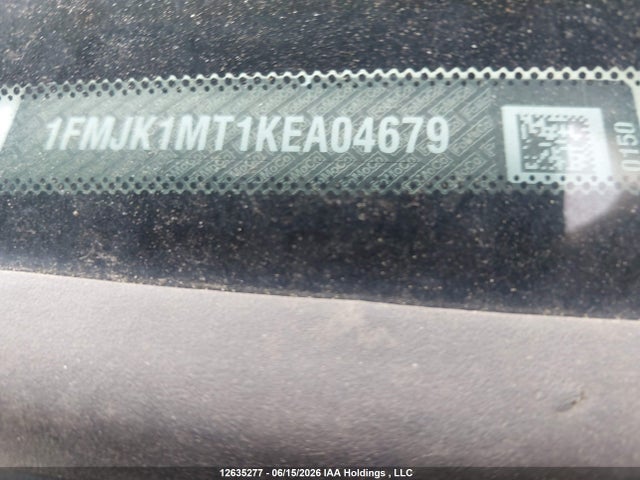 12635277 :رقم المزاد ، 1FMJK1MT1KEA04679 vin ، 2019 Ford Expedition Max Platinum مزاد بيع
