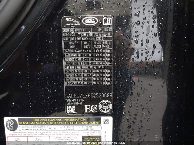 SALEJ7EX6T2520688 Land Rover Defender 110 S