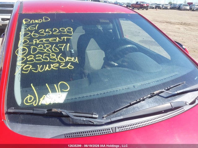 2012 Hyundai Accent Gl მანქანა იყიდება აუქციონზე, vin: KMHCT5AE9CU038671, აუქციონის ნომერი: 12635299