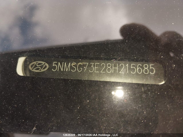 12635309 :رقم المزاد ، 5NMSG73E28H215685 vin ، 2008 Hyundai Santa Fe Gl مزاد بيع