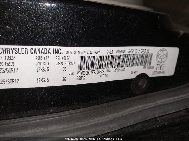 Dodge Grand Caravan 2014 2C4RDGBG1ER136083 Image 18
