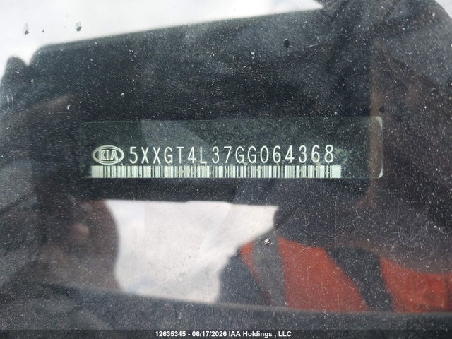 Aukcja sprzedaży 2016 Kia Optima Lx/lx+, vin: 5XXGT4L37GG064368, numer aukcji: 12635345