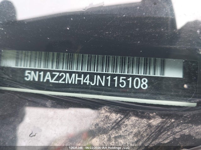 Aukcja sprzedaży 2018 Nissan Murano Platinum Awd, vin: 5N1AZ2MH4JN115108, numer aukcji: 12635346