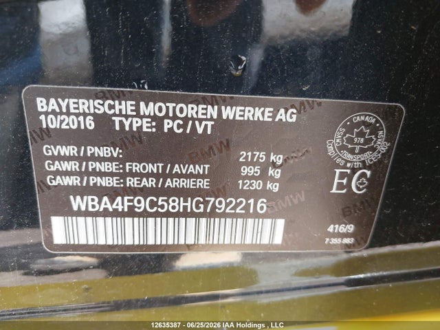WBA4F9C58HG792216 BMW 430i Gran Coupe Xdrive