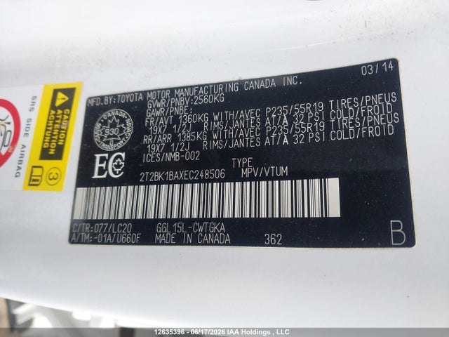 Lexus RX 350 2014 2T2BK1BAXEC248506 Image 9