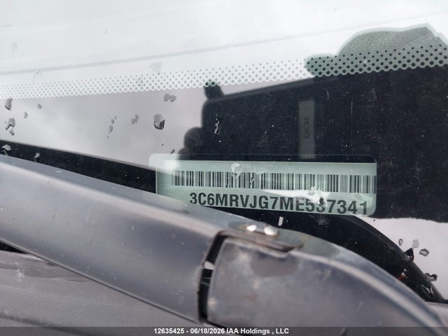 12635425 :رقم المزاد ، 3C6MRVJG7ME537341 vin ، 2021 Ram Promaster 3500 3500 High مزاد بيع