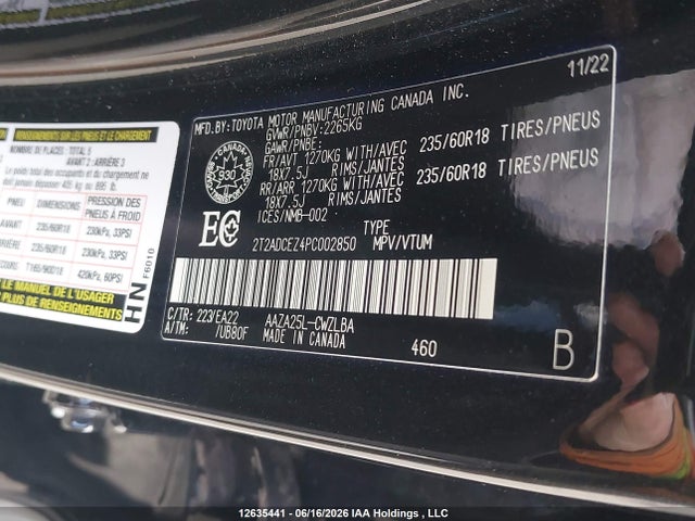 2T2ADCEZ4PC002850 Lexus NX 250
